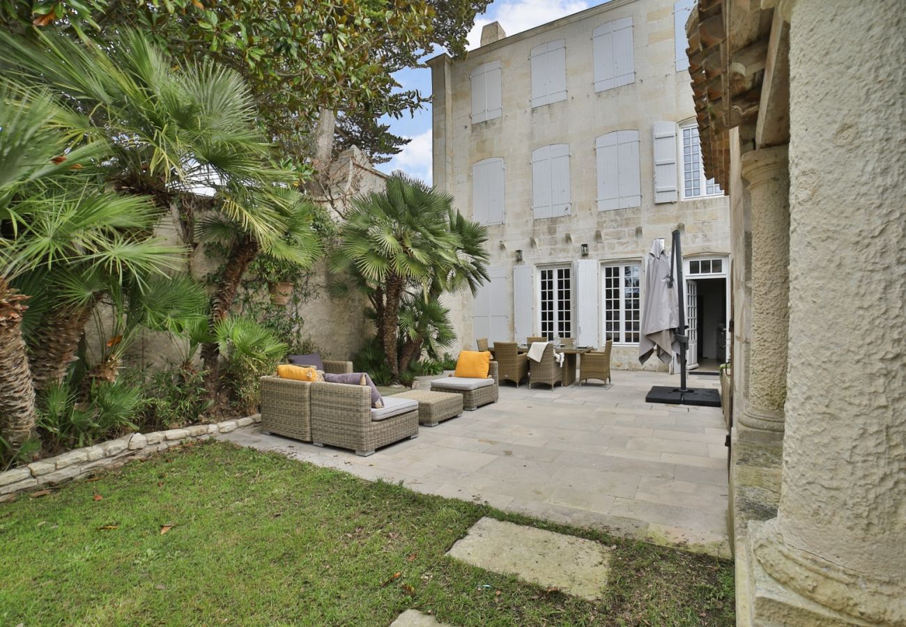 garden and terrace view