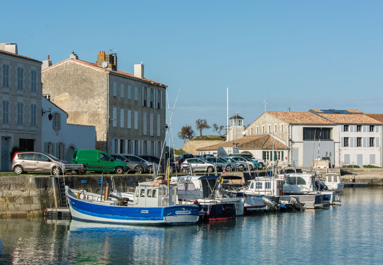 The port of Saint Martin de Ré with fishermen's boats 